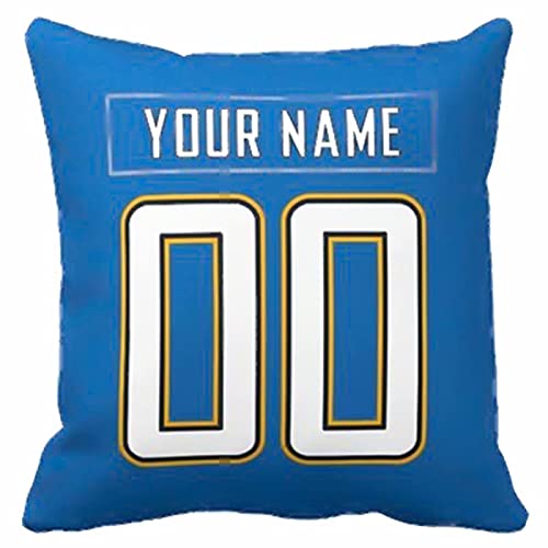 Image of ANTKING Los Angeles Throw Pillow with Custom Name and Number Personalized Gift for Men Women Boys