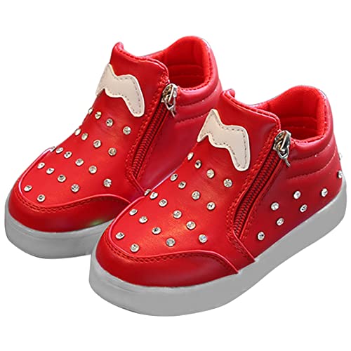 Kids Shoes High Top Spring and Autumn Korean Version of Big Children's Sports Lighting Toddler Girls Shoes