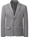 A&J DESIGN Grey Suit Jacket Formal Blazer Outfit Dresswear Graduate Solid Color Set, Size 6