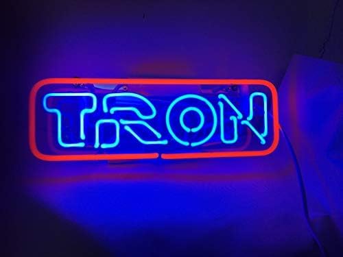 Tron Neon Sign Light Beer Bar Arcade Sign Game Room Wall Decor Handmade Visual Artwork Gifts