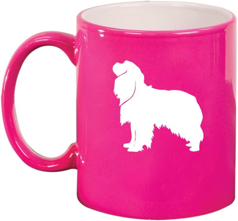 Cavalier King Charles Spaniel - Taza de café de cerámica de regalo para ella, él, mujeres, hombres, hermana, amigo, mamá, papá, abuela, abuelo,
