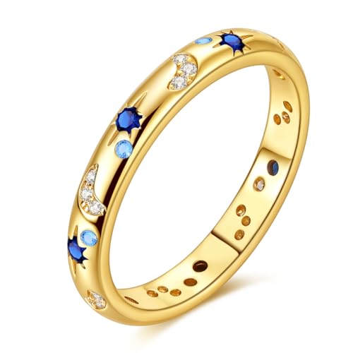 Bague en argent sterling 925 pour femme Hapour, anneau fin empilable ne ternit pas