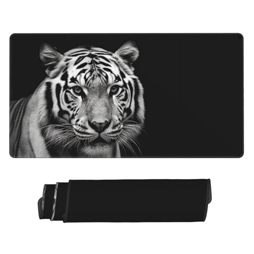 Tapis de souris de jeu fluide avec bords cousus renforcés et grand format étendu pour laptop