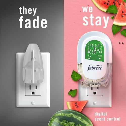Febreze Plug In Air Freshener, Odour-Fighting Scented Oil Refill, Watermelon, 2 Refill - 4