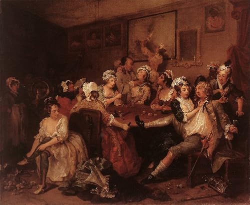 Toile murale l'Orgie de William Hogarth pour un salon élégant