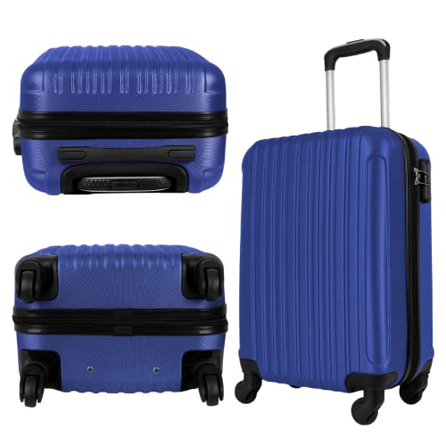 Kit Conjunto de Malas de Viagens Para Bordo Fibra Rígida ABS 2un