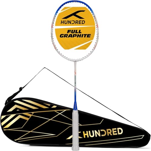 HUNDRED POWERTEK 1000 JR Badminton Racket 90g White/Blue