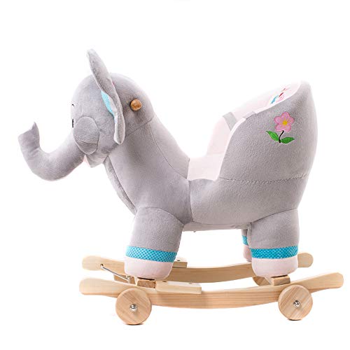 Great Deal! Lxlux Rocking Horse Children's Early Childhood Educational Wooden Toy Rocking Horse Dual...