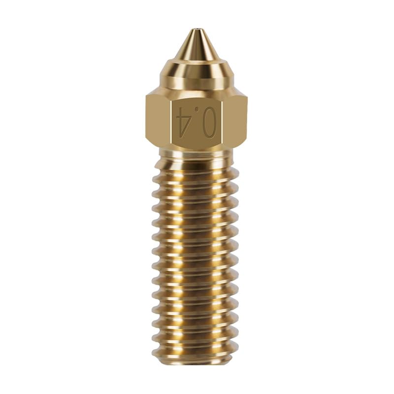 XBERSTAR Nozzles for Creality K1/K1 Max Nozzle Brass 3D Printer Nozzles 0.2-1.2mm 1.75mm Filament (0.4mm Brass Nozzle)