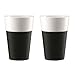 Produktbild Bodum BISTRO 2-teiliges Tassenset mit Silikonband (Spülmaschinengeeignet, 0,6 liters) schwarz