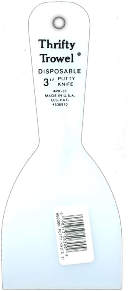 Disposable 3in Putty Knife plastic40;box of 3641; - 2pack