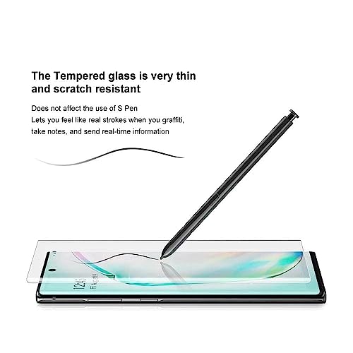Image of OctrixPremium Tempered Glass Compatible for Samsung Galaxy Note 10 plus Advanced Border-Less Full Edge to Edge UV Screen Protector and Easy Installation Kit (Pack of 1)-By Blackwik