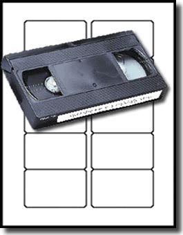 200 Label Outfitters® VHS Video Tape Face Labels, 20 Sheets - Thumbnail 2