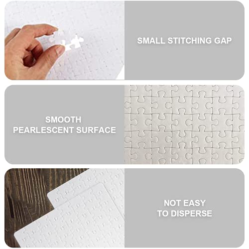 MR.R Sublimationsrohlinge, 6er-Set, quadratisches Puzzle, A4-Größe, 120 Teile, weißes Puzzle, blanko, für Sublimations-Wärmeübertragungspresse, 20.5 x 30 cm