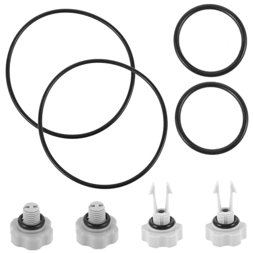 Homoyoyo Kit de Juntas Tóricas para Bomba y Filtro de Piscina, 8 Piezas de PVC, Sellado Resistente para Repuesto y Mantenimiento de Filtros y Bombas de Piscina, Uso en Sistemas de Depuración y Spas