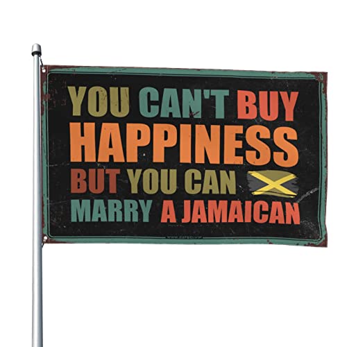 Drapeau jamaïcain 152x244 cm pour décoration de chambre de fille et dortoir étudiant
