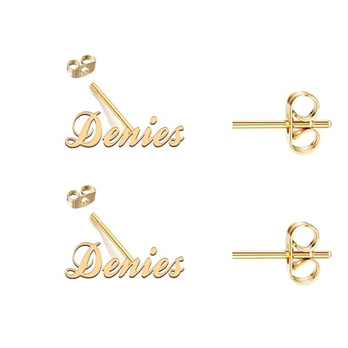 Custom Name Earring Personalized Stud Earrings Women Christmas Gift Jewelry for Denies