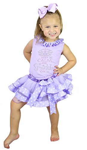 Camiseta Keep Calm para cumpleaños infantiles y tardes de parque con falda de pétalos