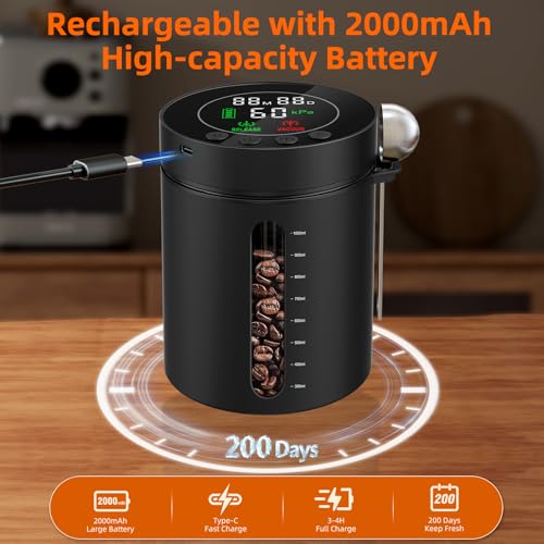 Automatic Vacuum Coffee Canister
