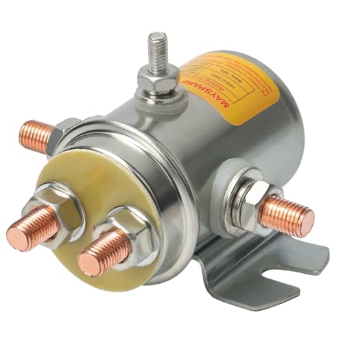 Relé Solenoide de 5 Terminales 12V Compatible con Prestolite Ramsey Warn Motor para Carro de Golf miniatura 1