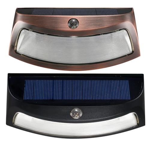 Appliques Solaires LED Étanches Éclairage Blanc Automatique Motif Visage en ABS PC