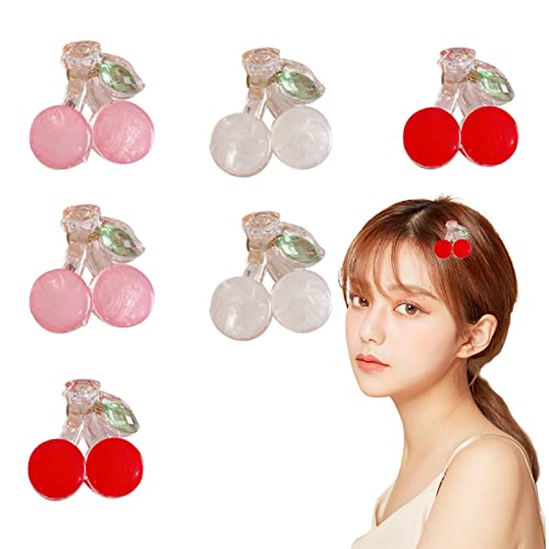 Lot de 6 petites pinces à cheveux en acrylique - Antidérapantes - Tenue solide - Pour femme et fille Cover