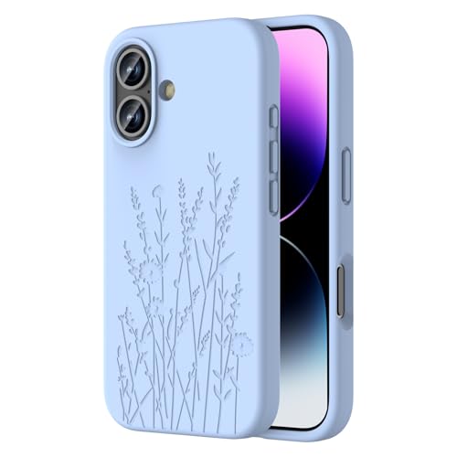 OAOA Case for iPhone 16 Plus, Baby Blue Flower - image 1