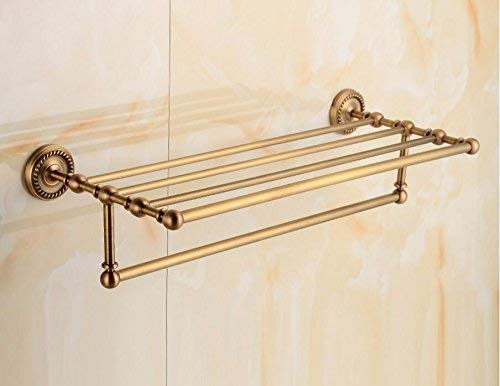 Porte-serviettes en cuivre rétro pour une salle de bain chaleureuse
