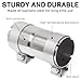PALOZO 2.25 to 2.25 inch Exhaust Adapter with Clamp Stainless Steel, 2.25
