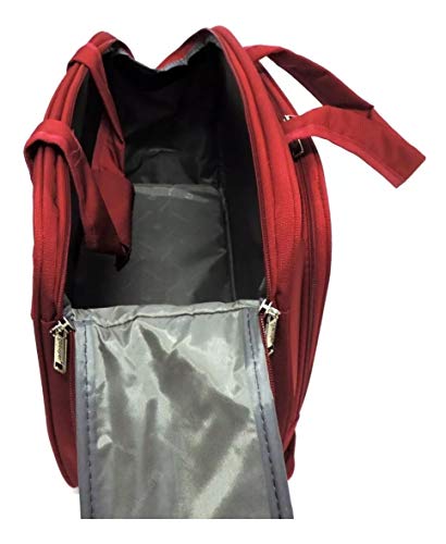 Sacola Bolsa De Viagem Mala De Mão Bordo Alça Transversal Vermelho