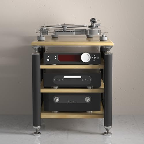 Premium Audio Rack - Modern AV Media Stand & Corner TV Shelf Stylish ...