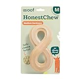 WOOF HonestChew Dog Toy Infinity - Durable Dog Chews - Made with Natural, Plant-Based Ingredients - Splinter-Resistant - Safer Than Dog Bones - Medium