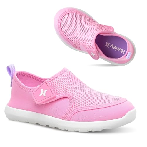 Hurley Kids �c���p�E�H�[�^�[�V���[�Y Spence- �����E�H�[�^�[�V���[�Y �j�̎q�Ə��̎q���� �y�� �ȒP�X���b�|�� ���߉\�ȃA�b�p�[�t�� - �r�[�`�A���V�сA�v�[���ł̊y���݂�, �s���N, 11 Little Kid