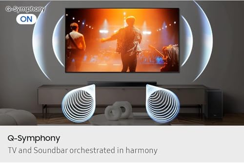 Image of Samsung HW-B650F Soundbar 3.1ch with Wireless Subwoofer, 370W Dolby Audio DTS Virtual:X, Q-Symphony, HDMI ARC, Bluetooth TV Sound Bar for Smart TV Home Theater