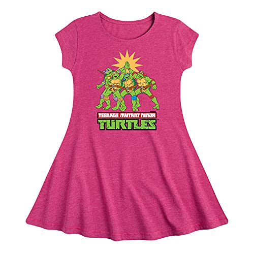 Teenage Mutant Ninja Turtles - High Five - Girls Fit and Flare Cap Sleeve Dress