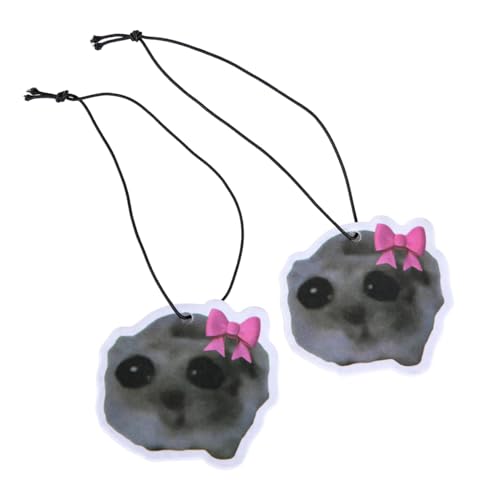 2 pezzi albero profumato con simpatico topo, divertente albero profumato auto, deodorante per auto, deodorante per auto, albero profumato personalizzato da appendere in auto, stampa su entrambi i lati