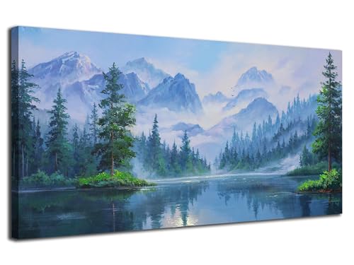 Ardemy Large Landscape Wall Art Nature Canvas Textured Forest Scenery