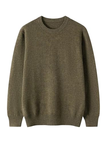 Men Cashmere Blen Pullover O-Neck Basic Sweater Long Sleeve Smart Casual Soft Tops Fall Winter