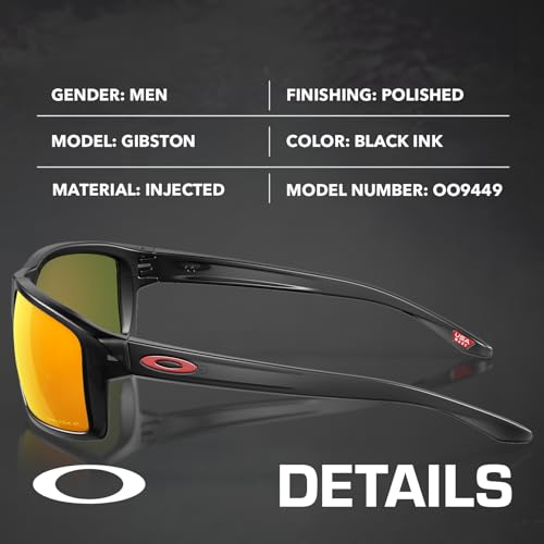 Image of Oakley GIBSTON OO9449 Rectangle Shape Sunglasses With Official Eyewear Kit | Men's Sunglasses