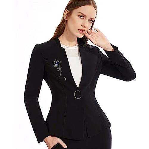 Image of Red Rose Flowers Brooches Pins Rhinestone Brooch Cubic Zirconia Classic for Party Dance Wedding Banquet for Elegant Women Beautiful Girls Lapel Pins Dress Suit Bouquet Ceremony Accessories Jewelry