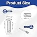uxcell 10Pcs M8x30mm Clevis Pins, 304 Stainless Steel Single Hole Flat Head Hitch Fastener Lock Systems with Cotter Pins for Furniture Installation Trailer Lawn Mower, Silver