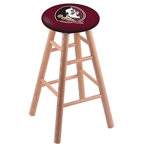 Holland Bar Stool Co. Oak Bar Stool in Natural Finish with Florida State (Head) Seat by The