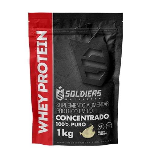 Whey Protein Concentrado 1Kg - Natural - 100% Puro Importado - So...