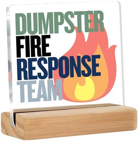 Dumpster Fire Desk Accessories Funny Office Desk Decor Cubicle De...