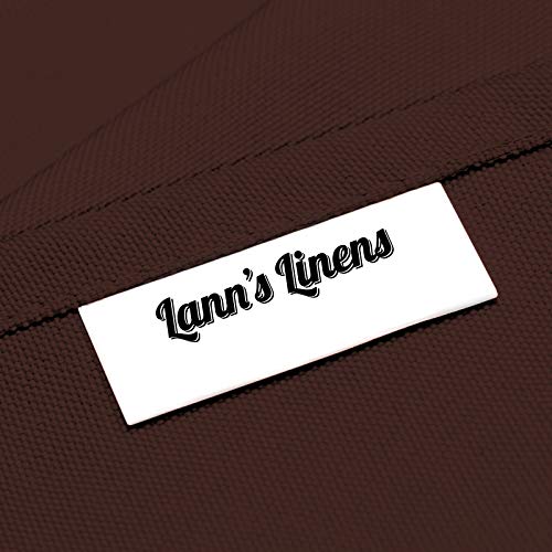 Lann's Linens - 90" X 132" Premium Tablecloth For Wedding/Banquet/Restaurant - Rectangular Polyester Fabric Table Cloth - Chocolate Brown #TOP4