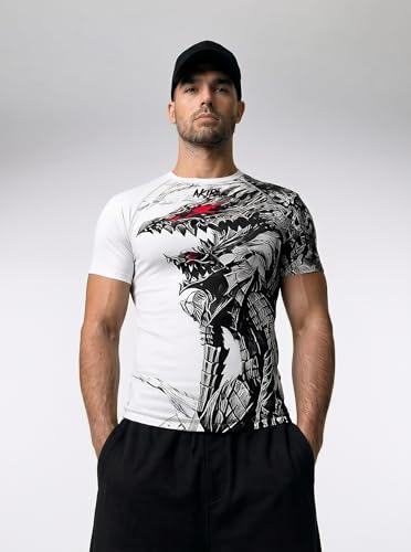 Image of AKIBA Half Sleeve Skins Performance Fit Compression for MMA, BJJ Rash Guard,Gym, Running, Cycling