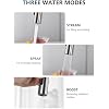 Lefton Pull-Down Kitchen Faucet with Temperature Display in Fahrenheit, 3 Water Outlet Modes, Faucet for Kitchen Sink, Brushed Nickel, KF2501-0