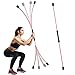 Barre Vibrante de Sport Multifonction, Brûler les Graisses Pilates Stick Barre de Résistance Bâton de Balançoire Unisexe Tige Flexible pour L'entraînement par Vibration Barre de Fitness (rouge)