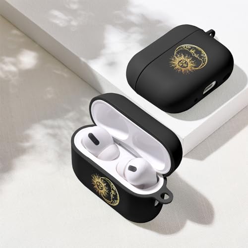 Protection AirPods Pro 2 coque antichoc motif soleil lune