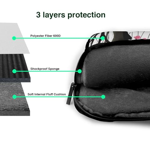 Bolso Tote para Portátil con Diseño de Bambú y Flores de Cerezo miniatura 5